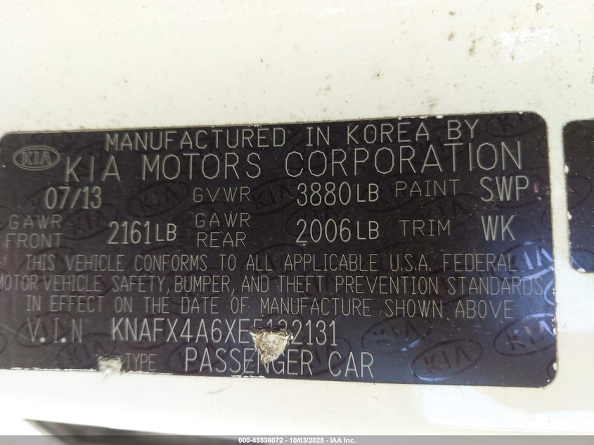 2014 KIA FORTE LX - KNAFX4A6XE5122131