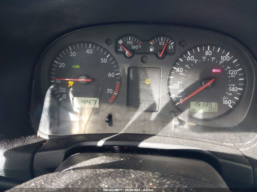 2002 Volkswagen Jetta Gls VIN: 3VWSB69M62M191206 Lot: 43336077