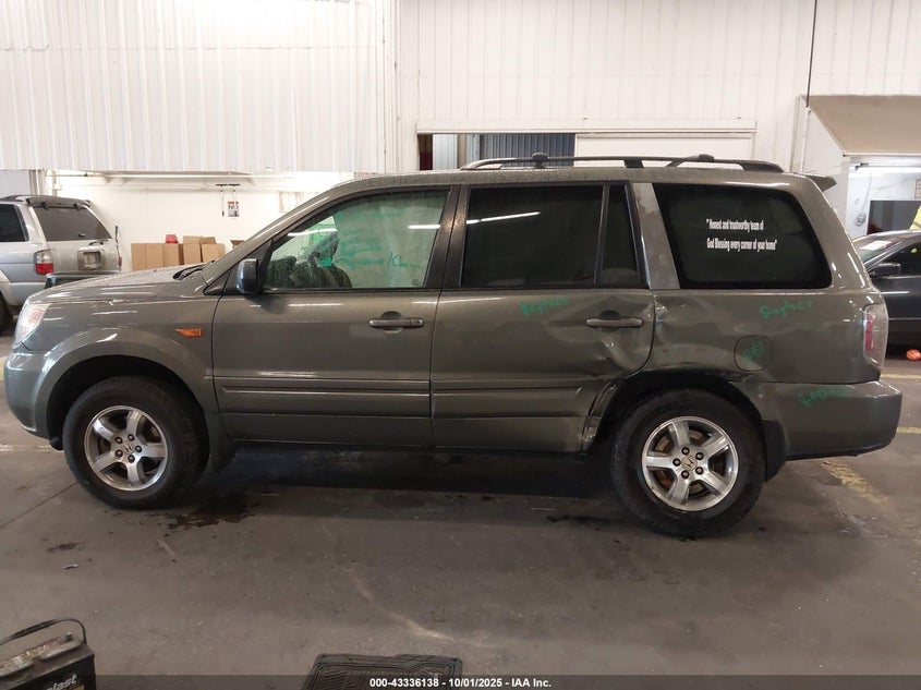 2007 Honda Pilot Ex-L VIN: 5FNYF18547B019511 Lot: 43336138