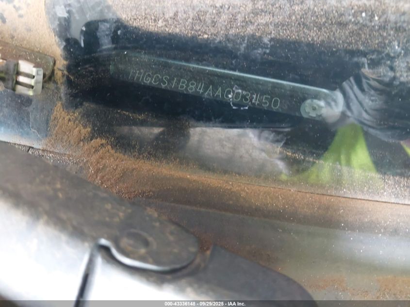 2010 Honda Accord 2.4 Ex-L VIN: 1HGCS1B84AA003450 Lot: 43336148