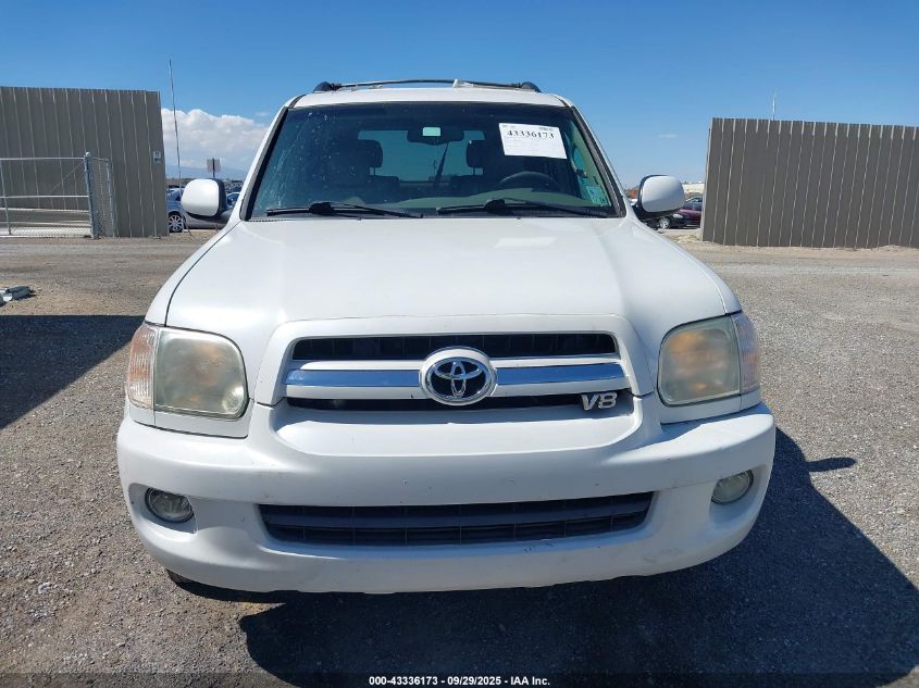 2005 Toyota Sequoia Limited V8 VIN: 5TDZT38AX5S258995 Lot: 43336173