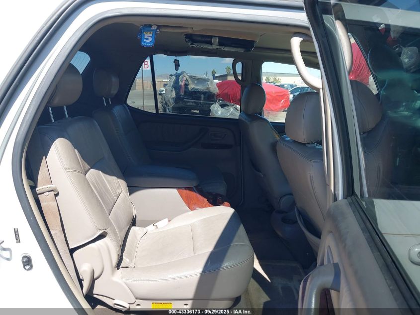 2005 Toyota Sequoia Limited V8 VIN: 5TDZT38AX5S258995 Lot: 43336173