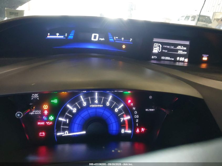 2012 Honda Civic Ex-L VIN: 2HGFG3B03CH522076 Lot: 43336205