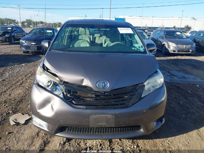 2013 Toyota Sienna L V6 7 Passenger VIN: 5TDZK3DC5DS314673 Lot: 43336262