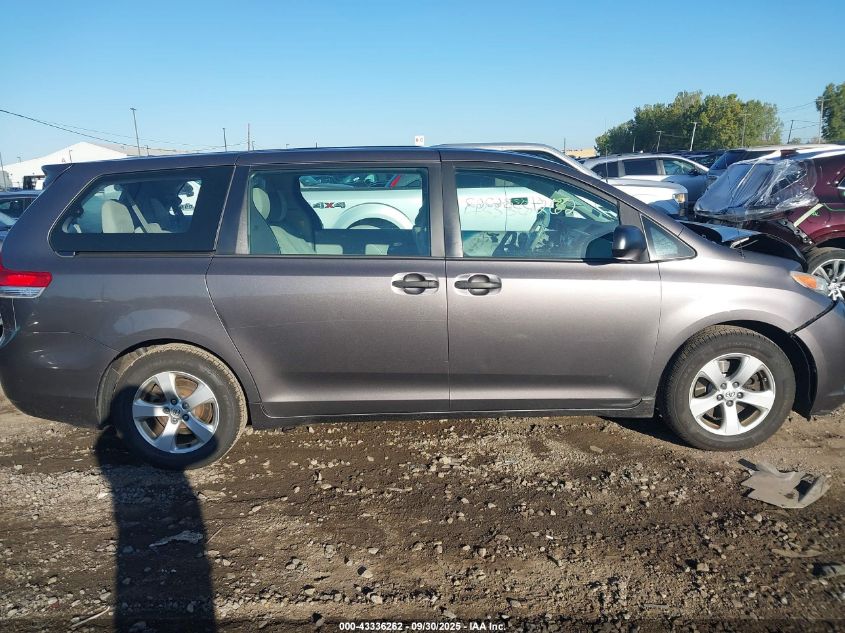 2013 Toyota Sienna L V6 7 Passenger VIN: 5TDZK3DC5DS314673 Lot: 43336262