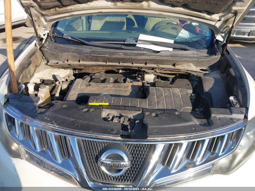 2010 Nissan Murano S VIN: JN8AZ1MU0AW020510 Lot: 43336266