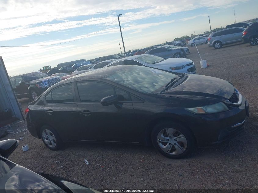 2014 Honda Civic Lx VIN: 2HGFB2F59EH539630 Lot: 43336337