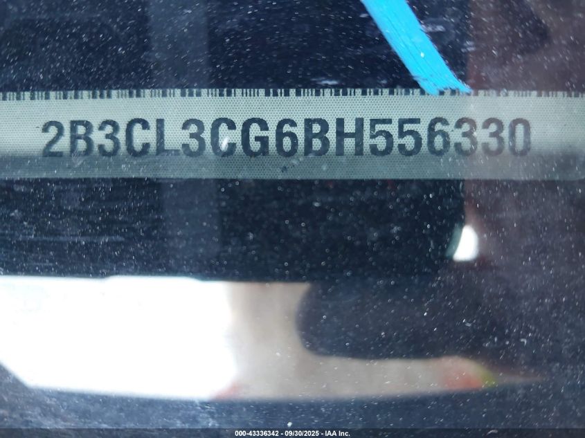 2011 Dodge Charger VIN: 2B3CL3CG6BH556330 Lot: 43336342