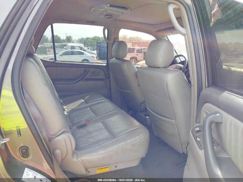 2006 Toyota Sequoia Limited V8 VIN: 5TDBT48A96S272038 Lot: 43336384