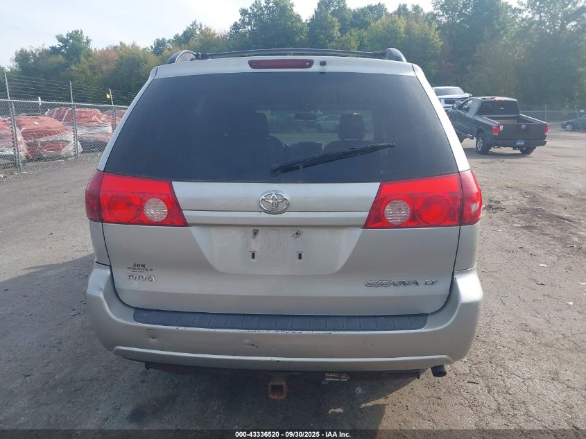 2010 Toyota Sienna Le VIN: 5TDKK4CC5AS338931 Lot: 43336520