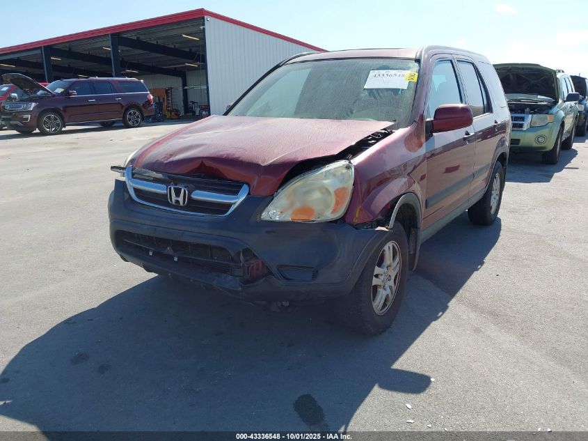 2004 Honda Cr-V Ex VIN: SHSRD78804U212850 Lot: 43336548