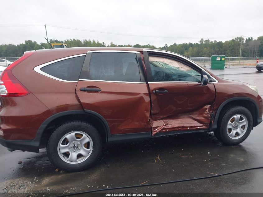 2015 Honda Cr-V Lx VIN: 2HKRM3H38FH547086 Lot: 43336551