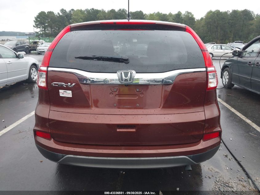 2015 Honda Cr-V Lx VIN: 2HKRM3H38FH547086 Lot: 43336551