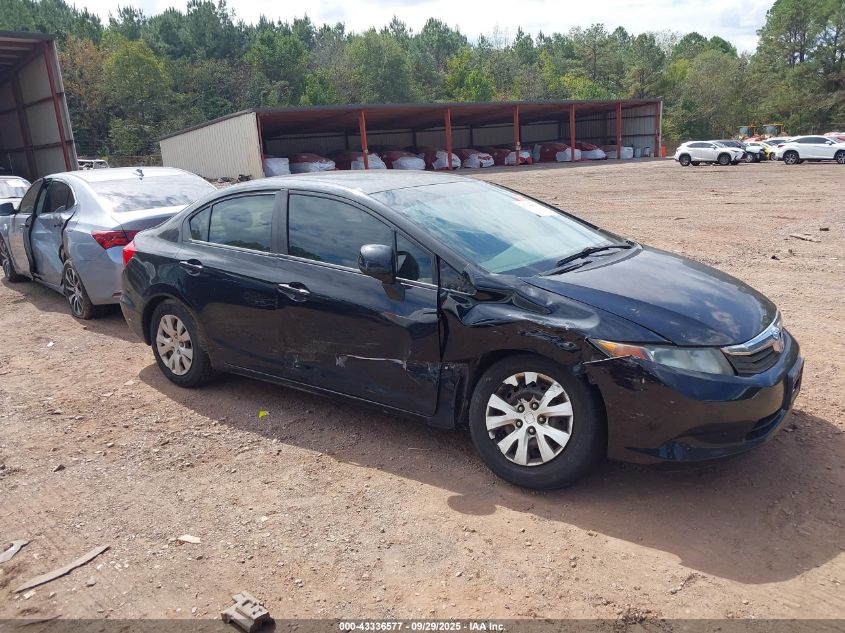 2012 Honda Civic Lx VIN: 19XFB2F51CE059363 Lot: 43336577
