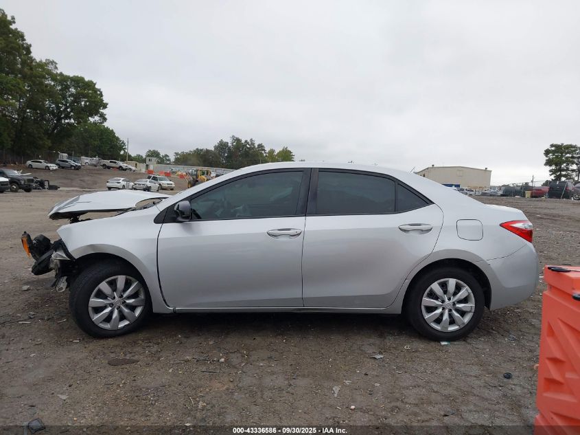 2014 Toyota Corolla Le VIN: 5YFBURHE5EP120164 Lot: 43336586
