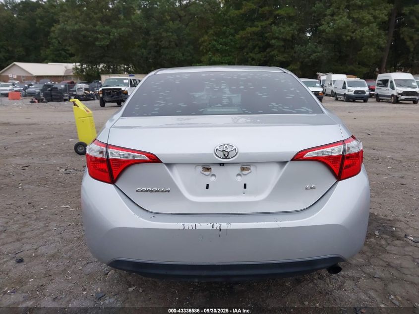 2014 Toyota Corolla Le VIN: 5YFBURHE5EP120164 Lot: 43336586