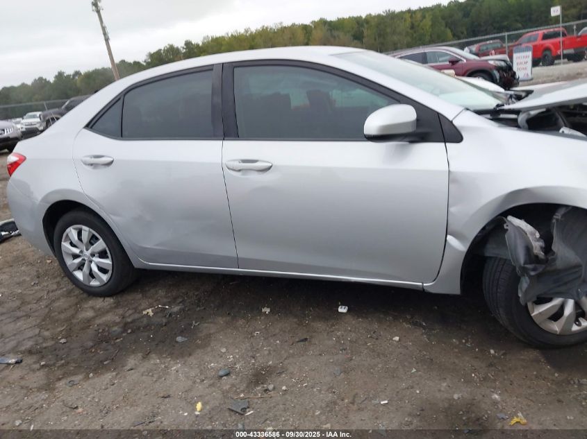 2014 Toyota Corolla Le VIN: 5YFBURHE5EP120164 Lot: 43336586