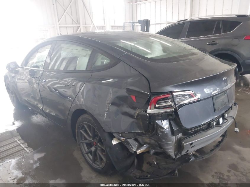 2023 Tesla Model 3 Rear-Wheel Drive VIN: 5YJ3E1EA7PF696955 Lot: 43336600