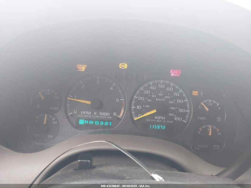 2001 Chevrolet Blazer Lt VIN: 1GNDT13WX12166411 Lot: 43336645