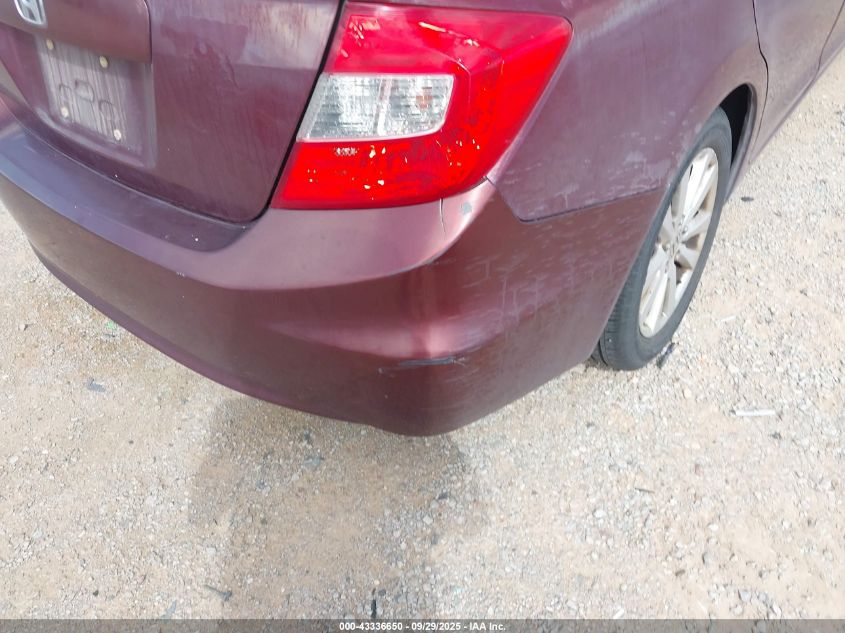 2012 Honda Civic Ex VIN: 2HGFB2F81CH508444 Lot: 43336650