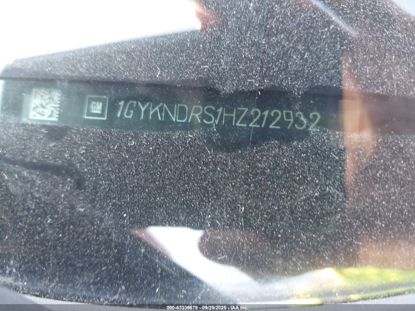 2017 Cadillac Xt5 Luxury VIN: 1GYKNDRS1HZ212932 Lot: 43336679