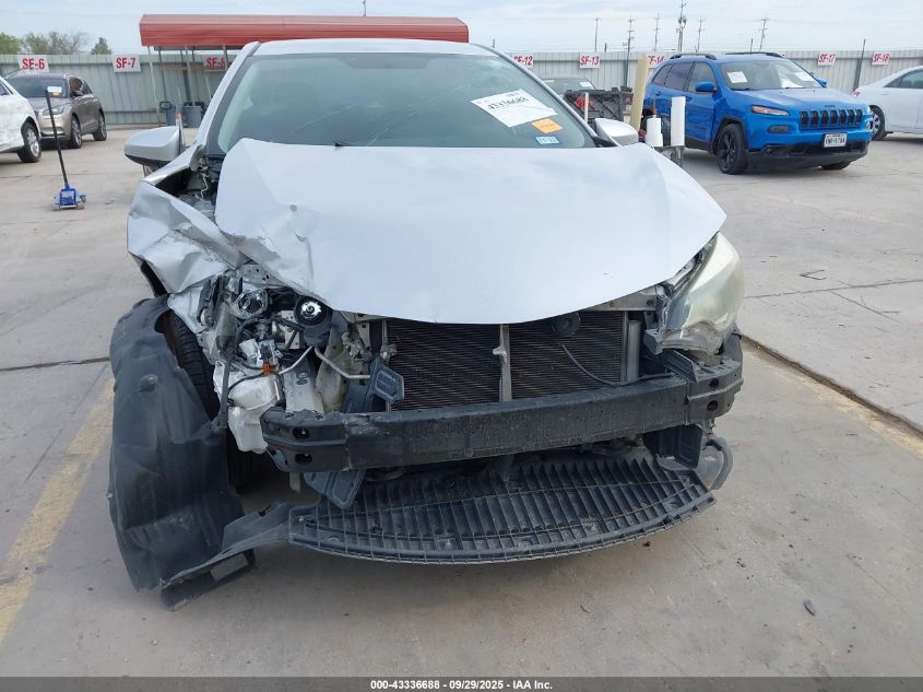 2016 Toyota Corolla Le VIN: 5YFBURHE4GP389047 Lot: 43336688