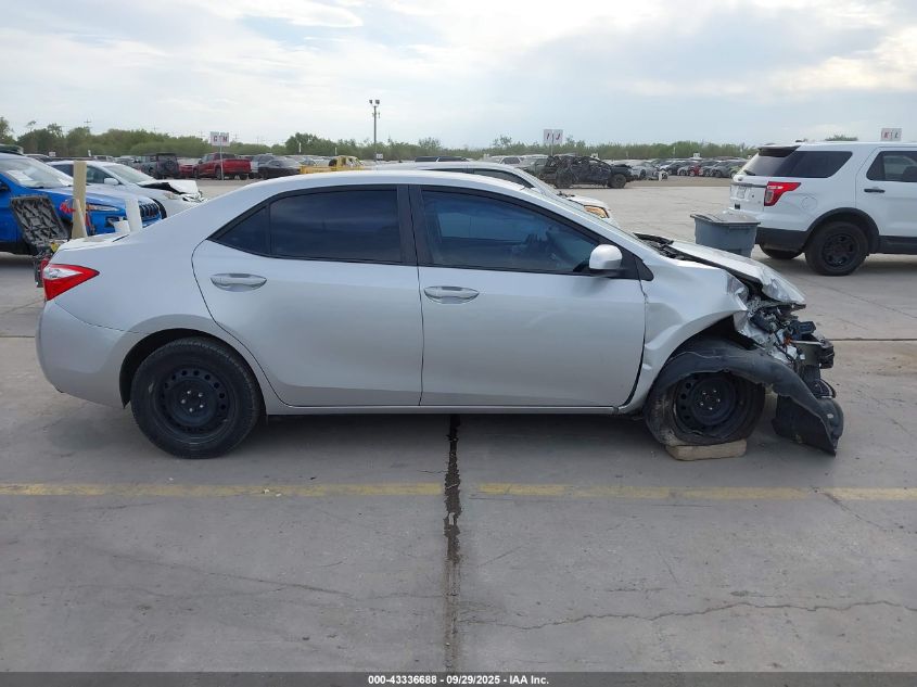 2016 Toyota Corolla Le VIN: 5YFBURHE4GP389047 Lot: 43336688