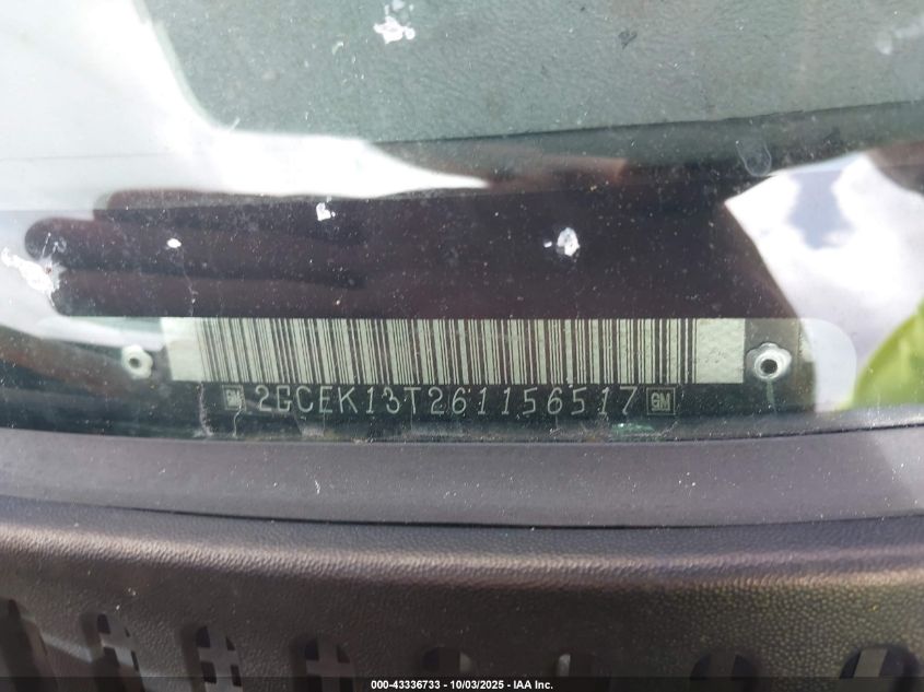 2006 Chevrolet Silverado 1500 Lt3 VIN: 2GCEK13T261156517 Lot: 43336733