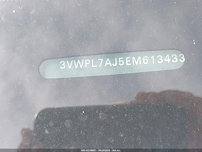 2014 Volkswagen Jetta Sportwagen 2.0L Tdi VIN: 3VWPL7AJ5EM613433 Lot: 43336857