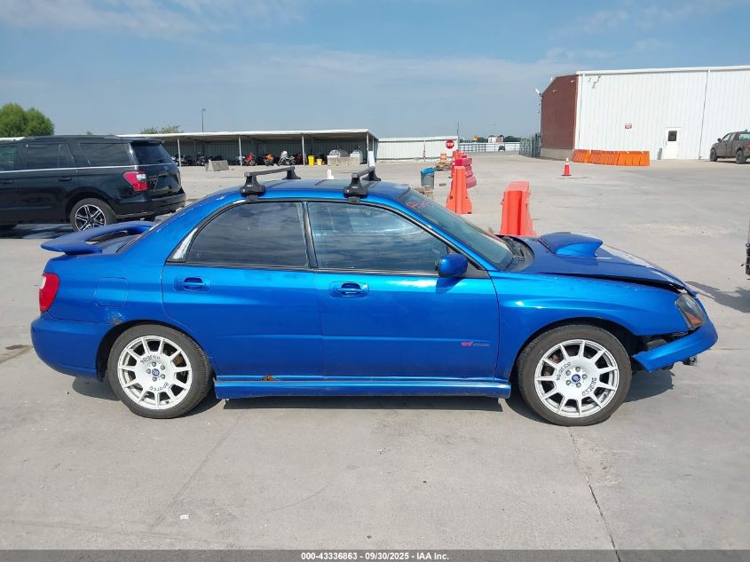 2005 Subaru Impreza Wrx VIN: JF1GD29605G505028 Lot: 43336863