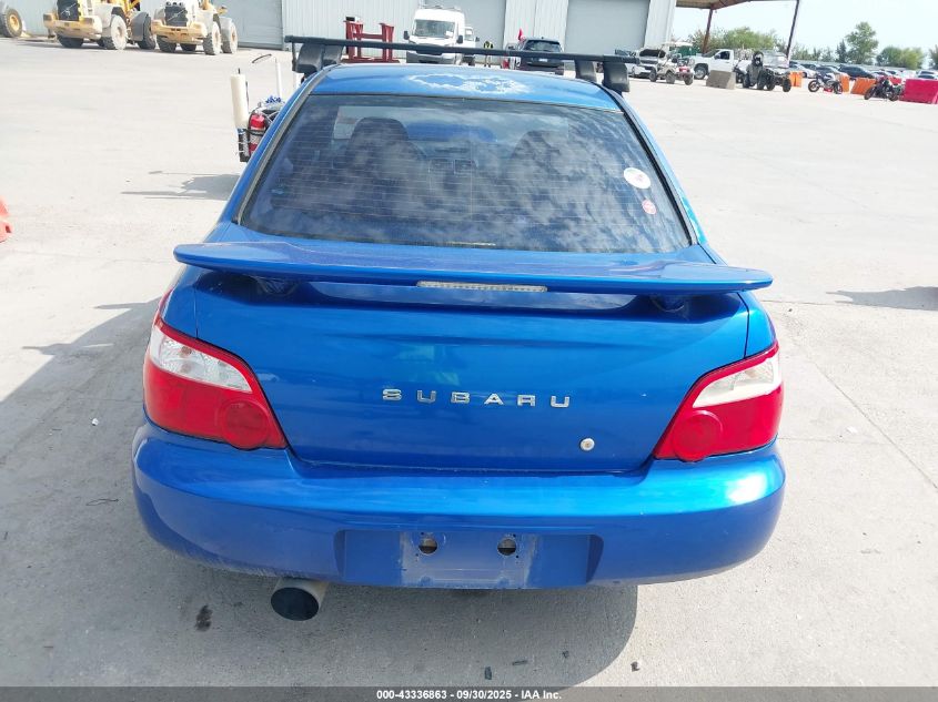 2005 Subaru Impreza Wrx VIN: JF1GD29605G505028 Lot: 43336863