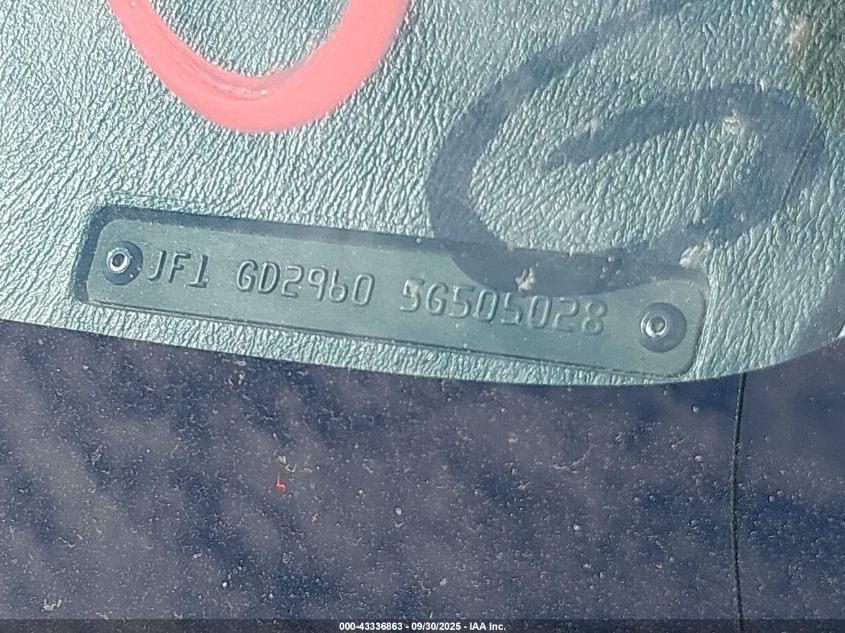 2005 Subaru Impreza Wrx VIN: JF1GD29605G505028 Lot: 43336863