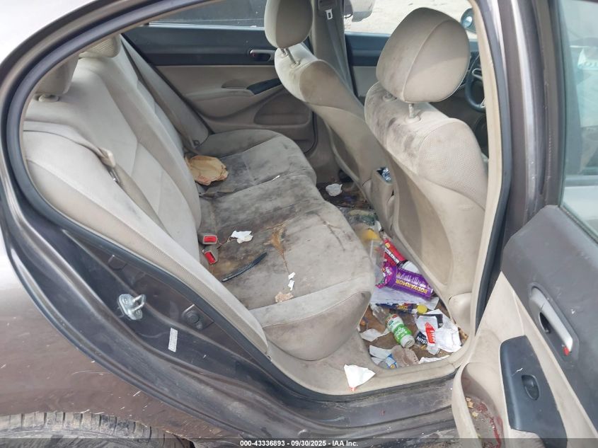 2009 Honda Civic Lx VIN: 19XFA16539E051836 Lot: 43336893