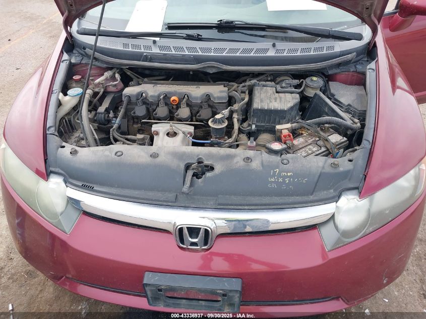 2008 Honda Civic Lx VIN: 1HGFA16508L074515 Lot: 43336937