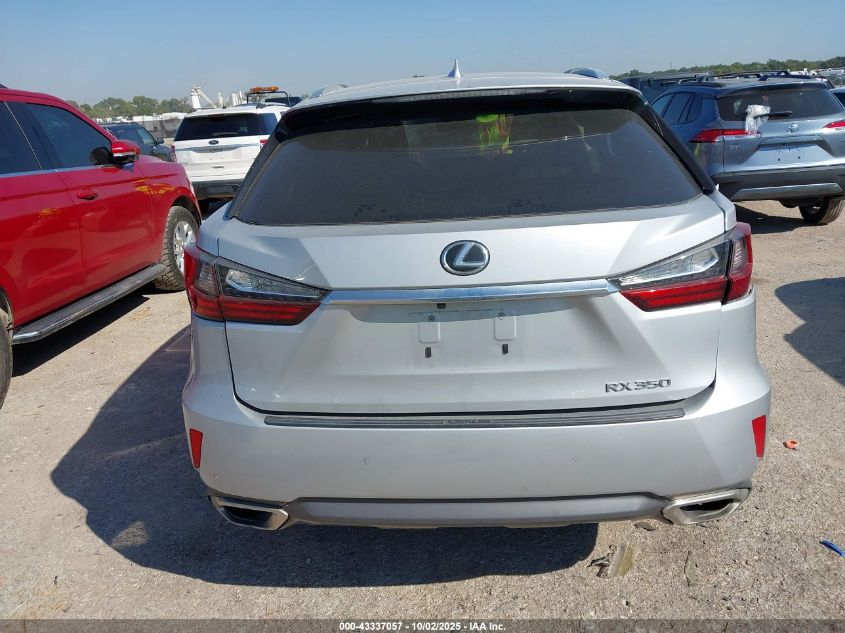 2017 Lexus Rx 350 VIN: 2T2ZZMCAXHC080171 Lot: 43337057