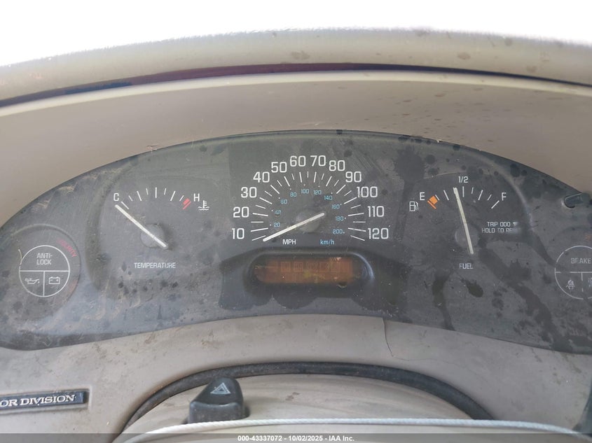 2000 Buick Century Custom VIN: 2G4WS52J5Y1344460 Lot: 43337072