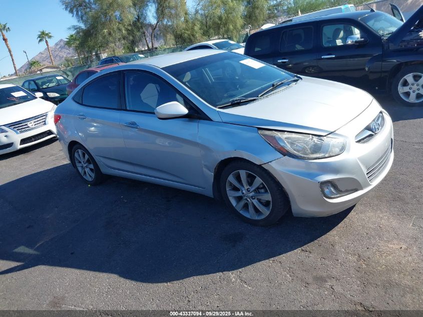 2013 Hyundai Accent Gls VIN: KMHCU4AE8DU440691 Lot: 43337094