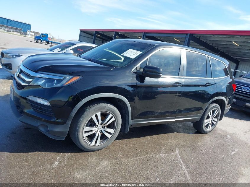 2016 Honda Pilot Ex-L VIN: 5FNYF6H59GB095335 Lot: 43337112