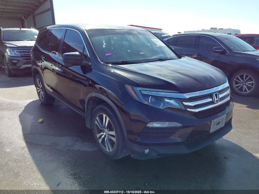 2016 Honda Pilot Ex-L VIN: 5FNYF6H59GB095335 Lot: 43337112