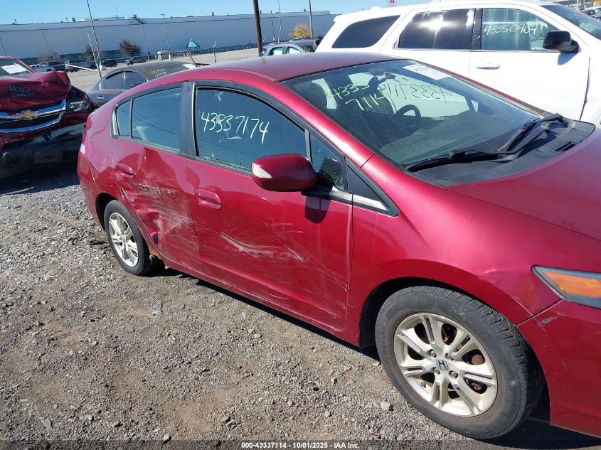2010 Honda Insight Ex VIN: JHMZE2H74AS021105 Lot: 43337114