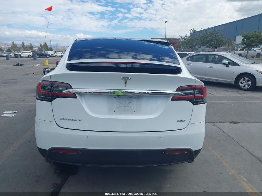 2016 Tesla Model X 60D/70D/75D/90D/P100D VIN: 5YJXCBE29GF016849 Lot: 43337123