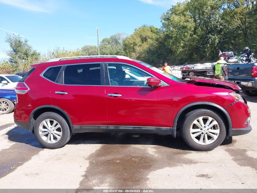 2016 Nissan Rogue S/Sl/Sv VIN: 5N1AT2MV9GC863400 Lot: 43337164