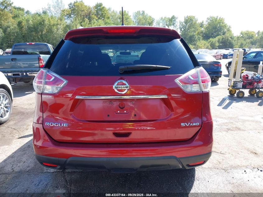2016 Nissan Rogue S/Sl/Sv VIN: 5N1AT2MV9GC863400 Lot: 43337164