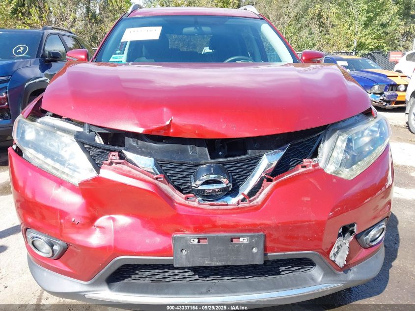 2016 Nissan Rogue S/Sl/Sv VIN: 5N1AT2MV9GC863400 Lot: 43337164