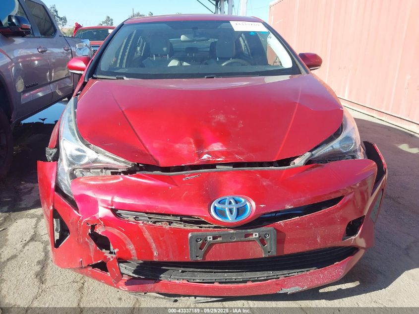 2016 Toyota Prius Two VIN: JTDKBRFUXG3510060 Lot: 43337169