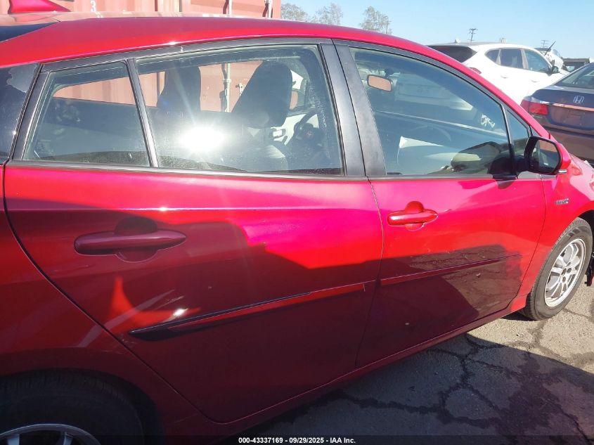 2016 Toyota Prius Two VIN: JTDKBRFUXG3510060 Lot: 43337169