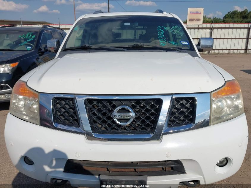 2012 Nissan Armada Platinum VIN: 5N1BA0NF0CN622250 Lot: 43337223