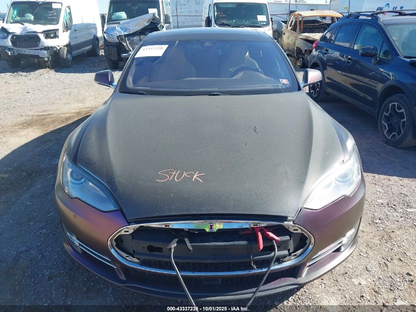 2014 Tesla Model S P85 VIN: 5YJSA1H12EFP65163 Lot: 43337238