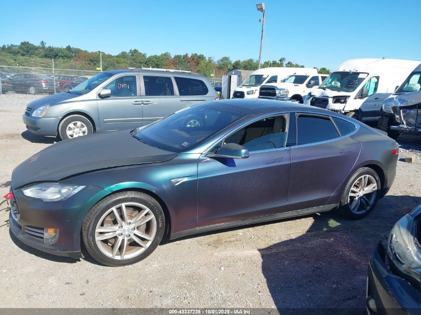 2014 Tesla Model S P85 VIN: 5YJSA1H12EFP65163 Lot: 43337238