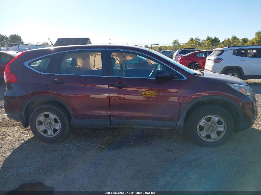 2015 Honda Cr-V Lx VIN: 2HKRM4H31FH636634 Lot: 43337265